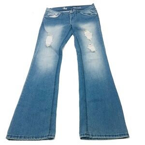 Tokyo Low Rise Bootcut Size 11 Factory Distressed